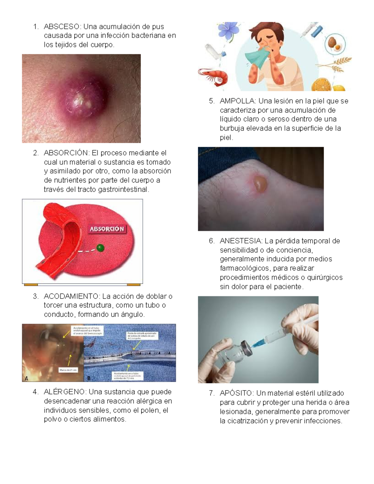 Glosario Aaaaaaa - ABSCESO: Una acumulación de pus causada por una ...