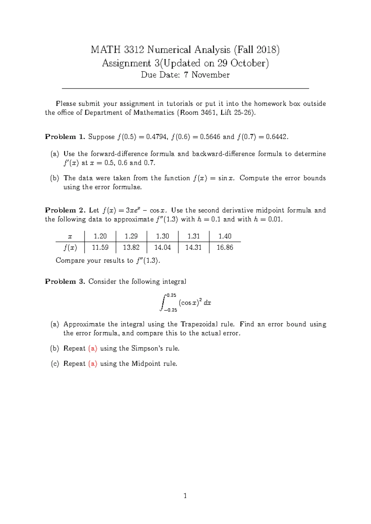 Note-2 - MU, Mo - MATH 3312 Numerical Analysis Tutorial Note 2 ...