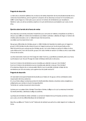 Gestión de Equipos de Ventas - Parcial 1: Claves y Estrategias - Studocu