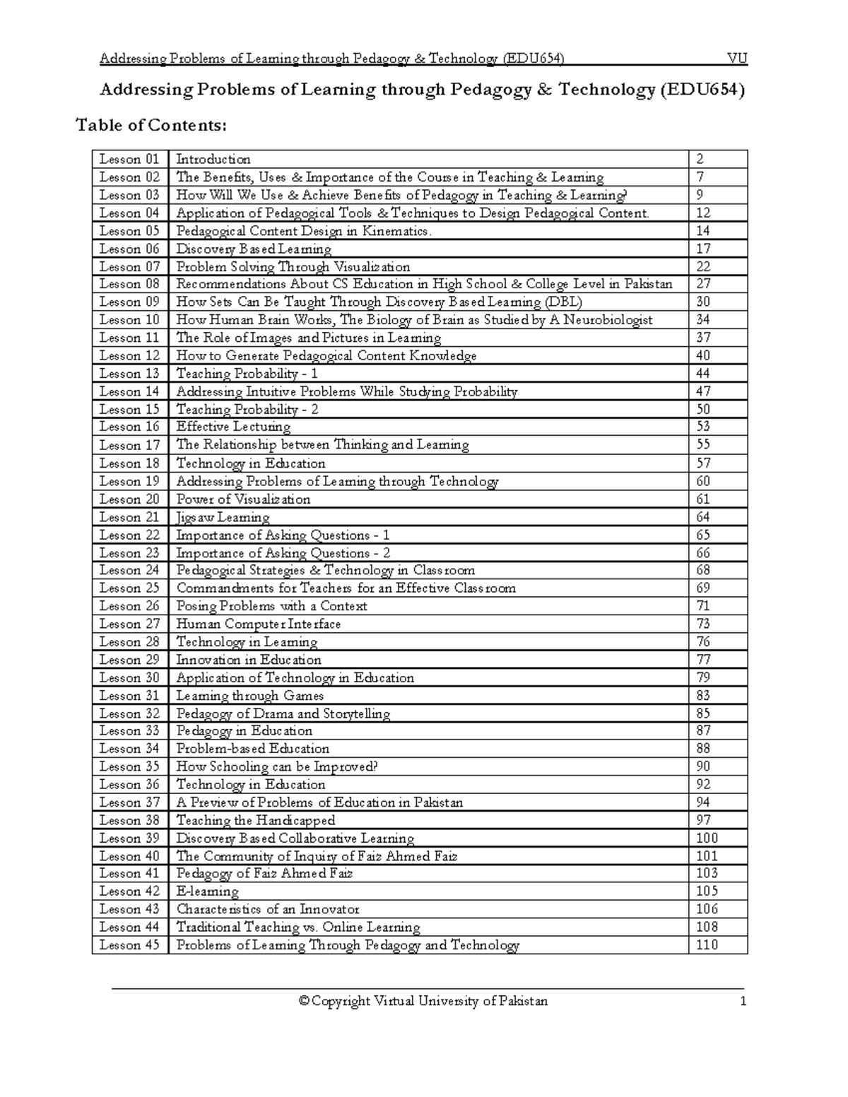 Pedagogy & Technology in Education: Strategies for EDU 654 Learnings ...