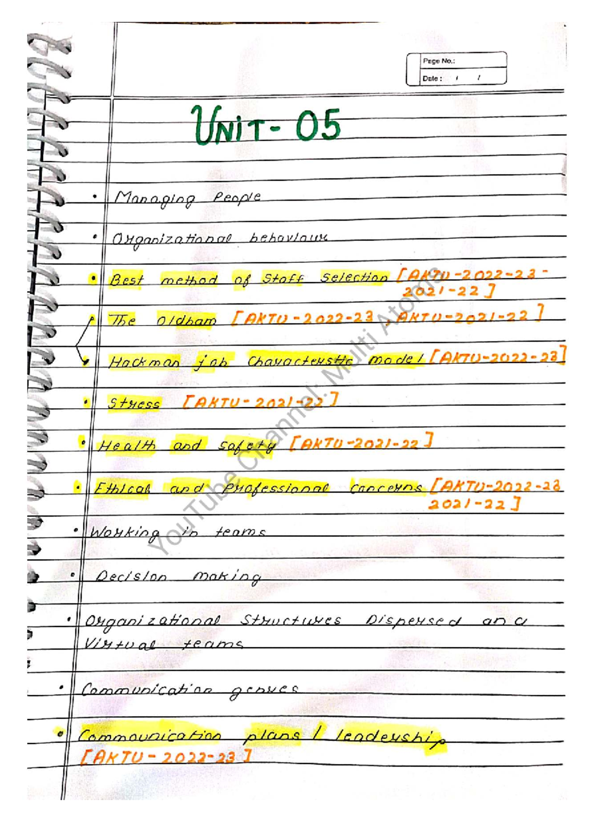 SPM UNIT 5: Multi-Atoms Study Notes and Insights - Studocu