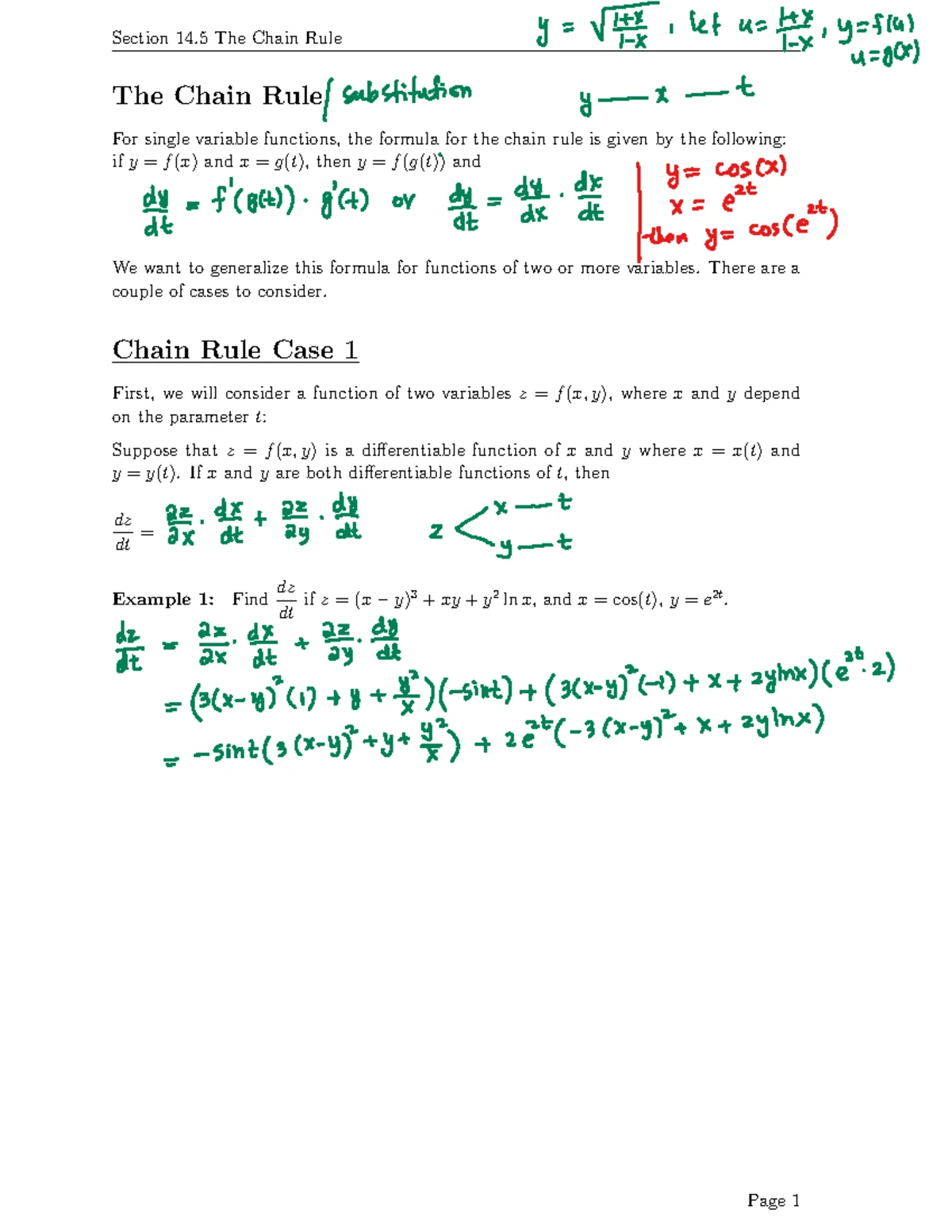 Calculus (MATH 101): Section 13.2 - Derivatives & Integrals of Vector ...