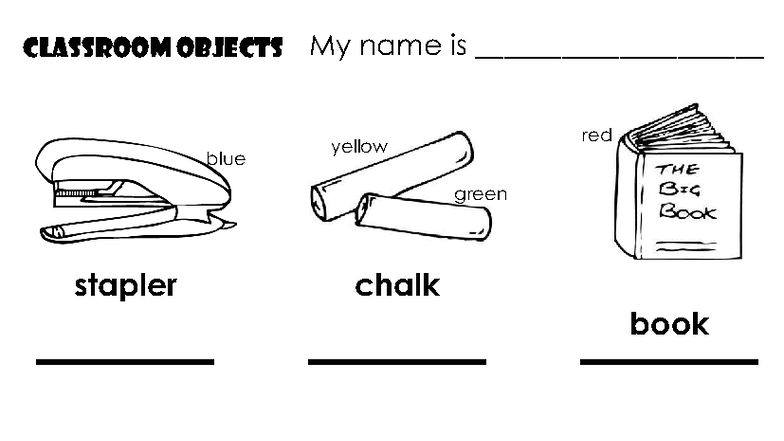 Classroom Objects & School Supplies Overview - Studocu