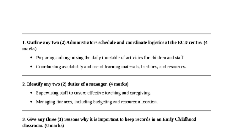 Assignment Draft - Revision Material for ECD 101 - Studocu