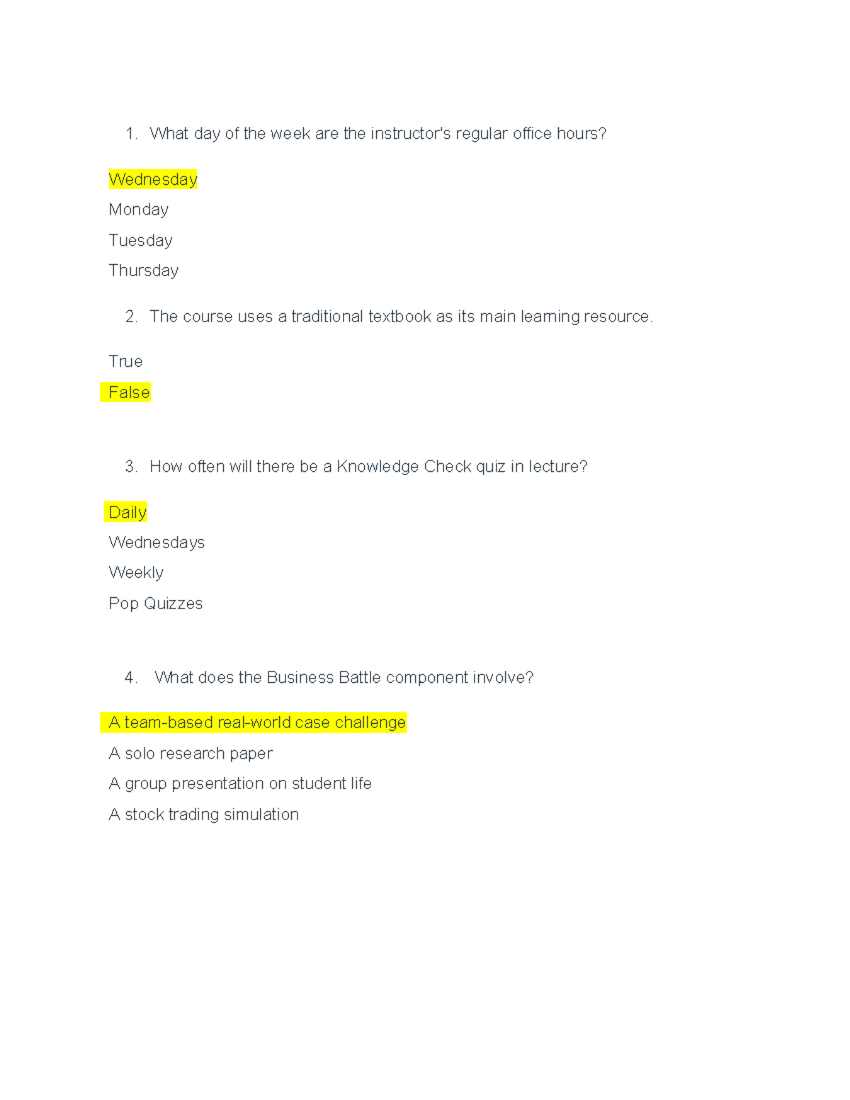 Business Study Guide: Exam Prep for BUS 101 - Studocu