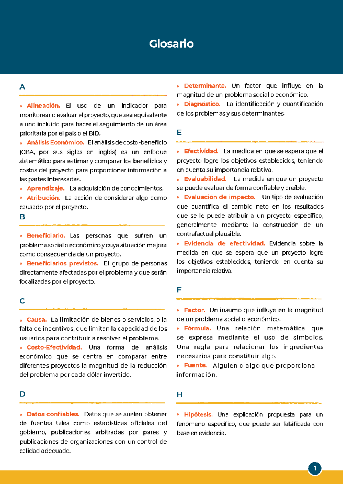 Glosario de Términos Clave en Proyectos de Desarrollo - Curso - Studocu