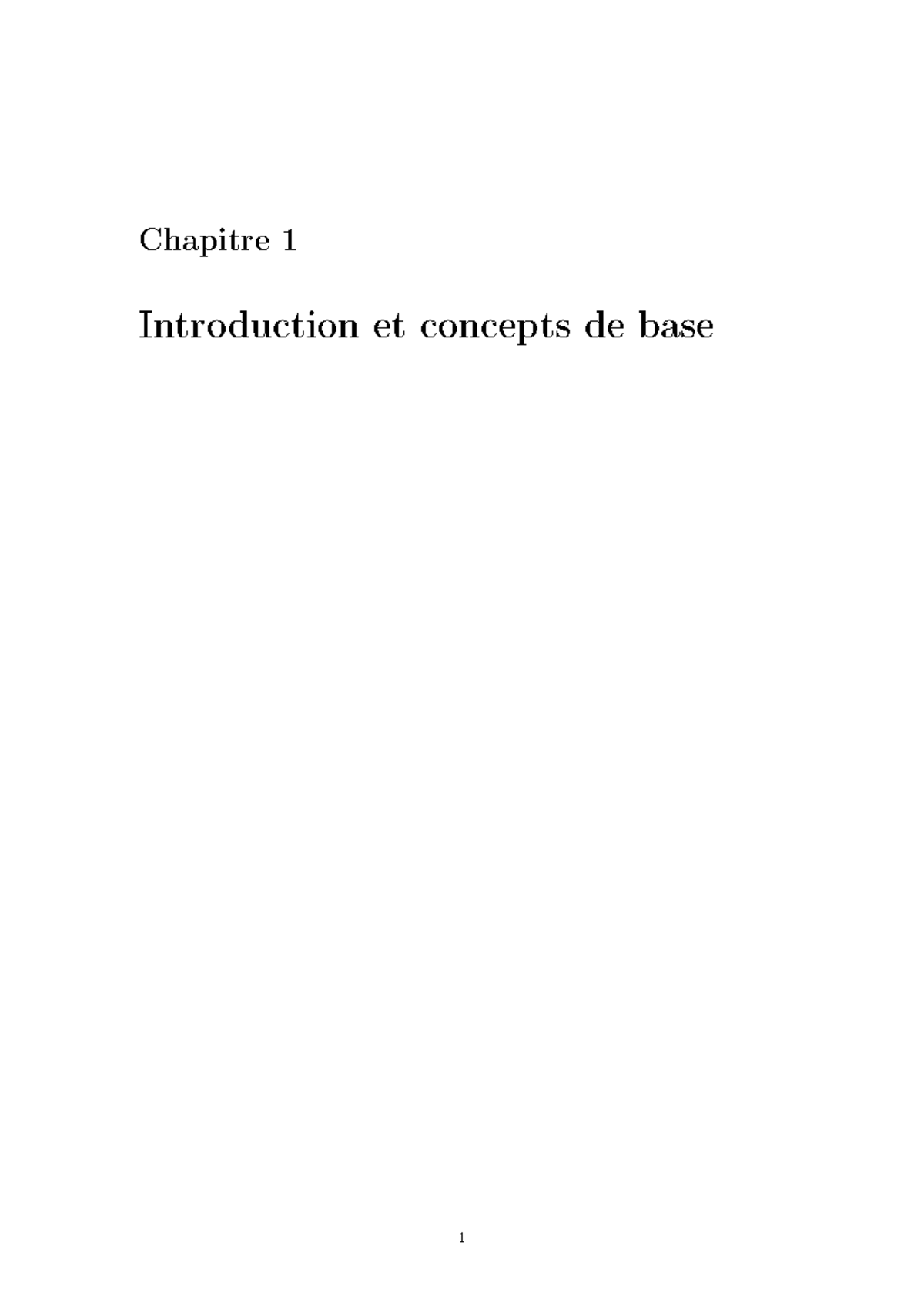 Chapitre 1 : Introduction et Concepts de Base en Statistique - Studocu
