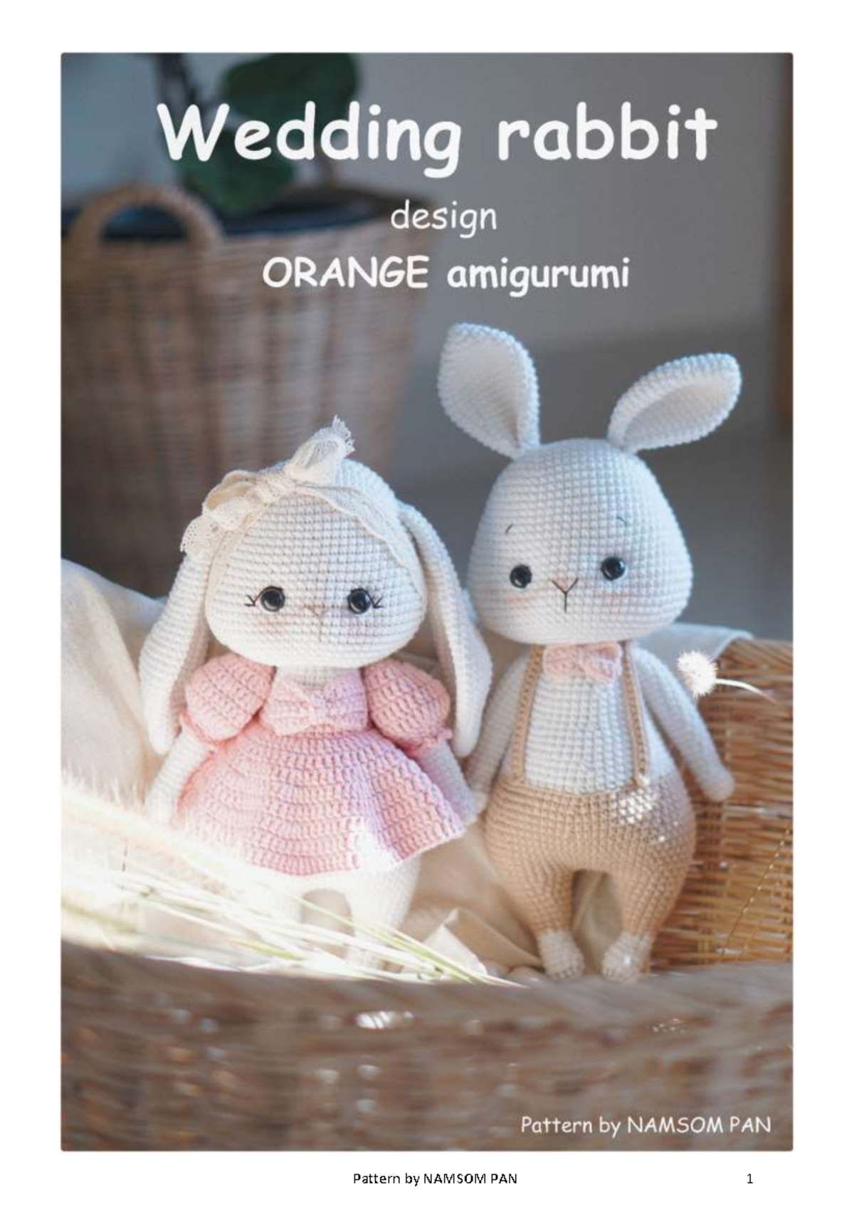 Wedding Rabbit Pattern - Not allowed to publish all parts of this ...