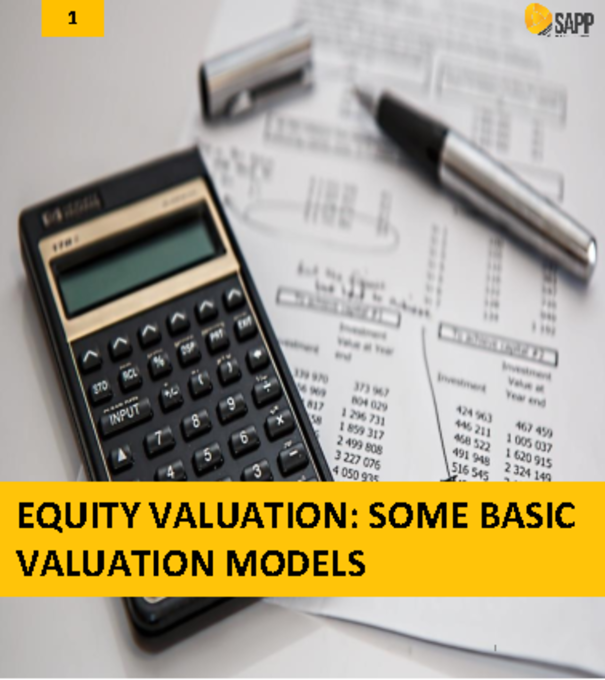 Equity Valuation Models - Key Concepts and Formulas Overview - Studocu