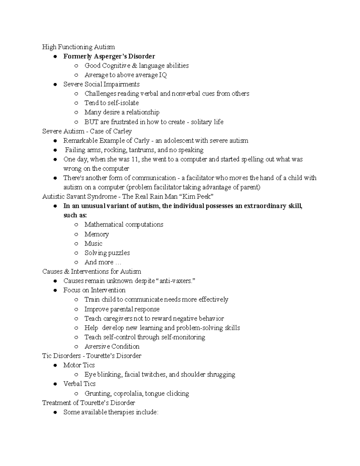 Neurodevelopmental Disorders & Childhood Disorders Overview (PSY 101 ...