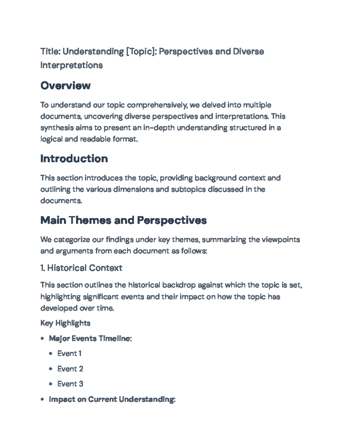Understanding [Topic]: Insights, Perspectives, and Future Trends - Studocu