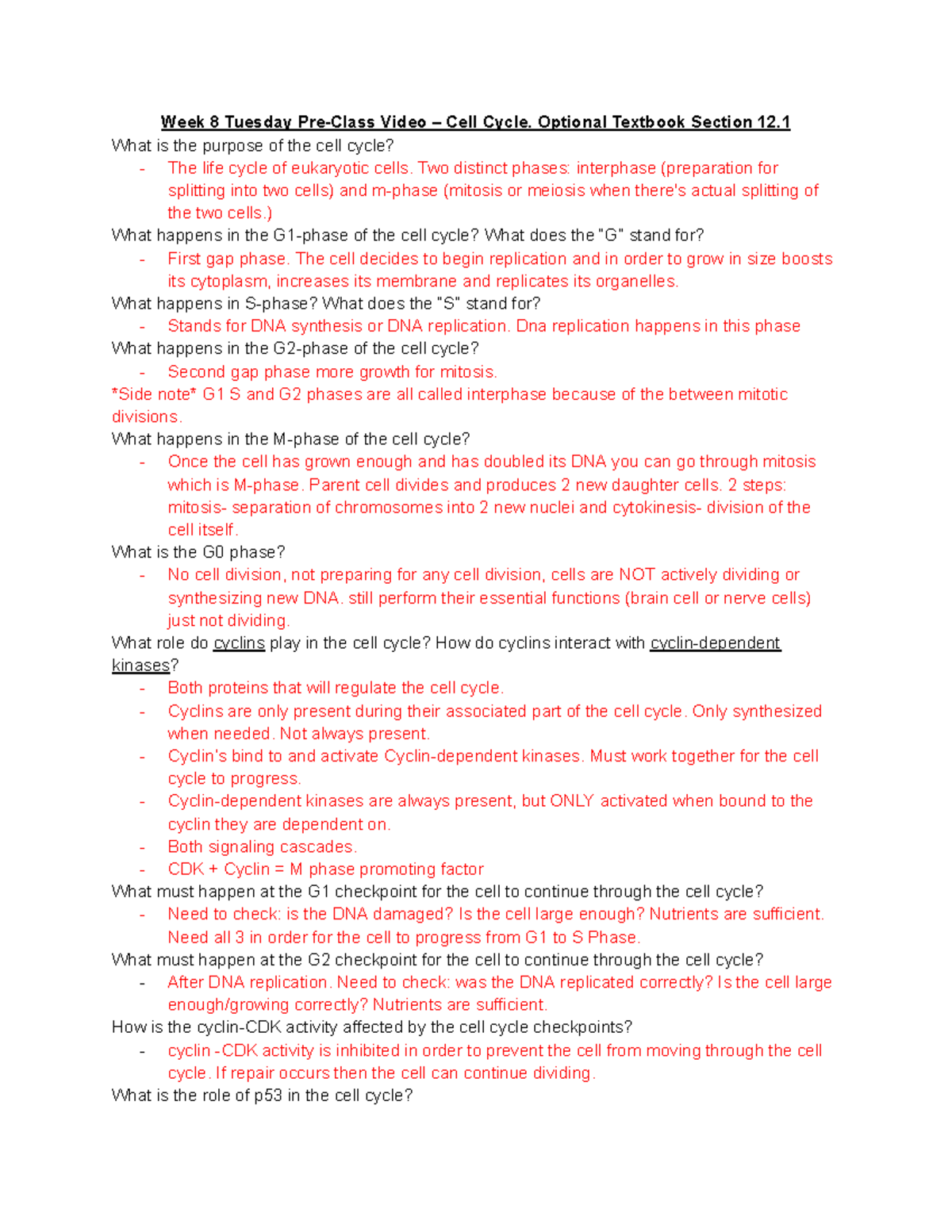 Biology 202: Exam 2 Study Guide on Cell Cycle and Meiosis - Studocu