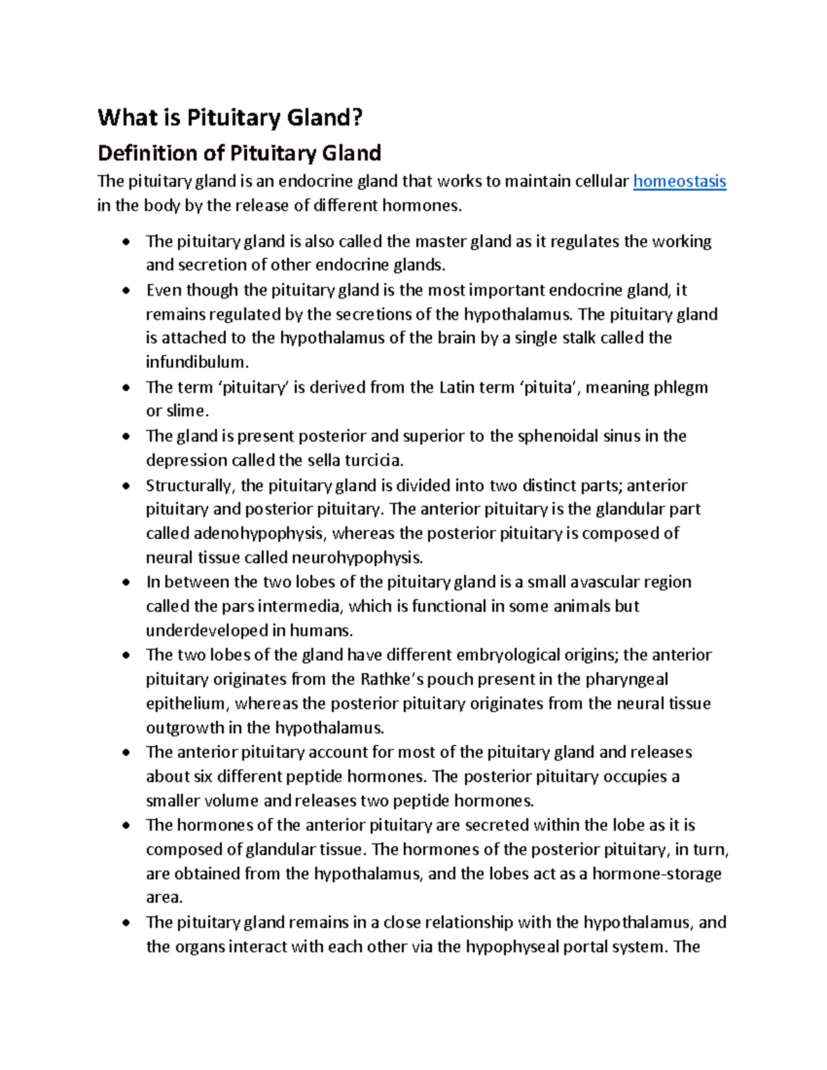 Understanding the Pituitary Gland: Structure, Functions & Disorders ...