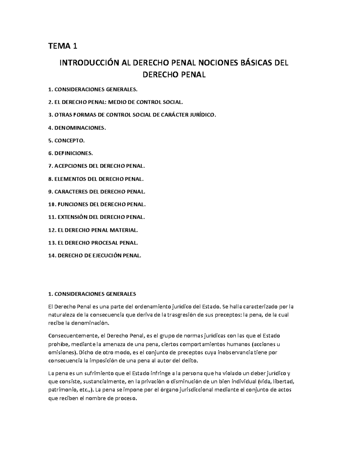 Introducción al Derecho Penal - AL 12: Nociones y Conceptos Básicos - Document Preview