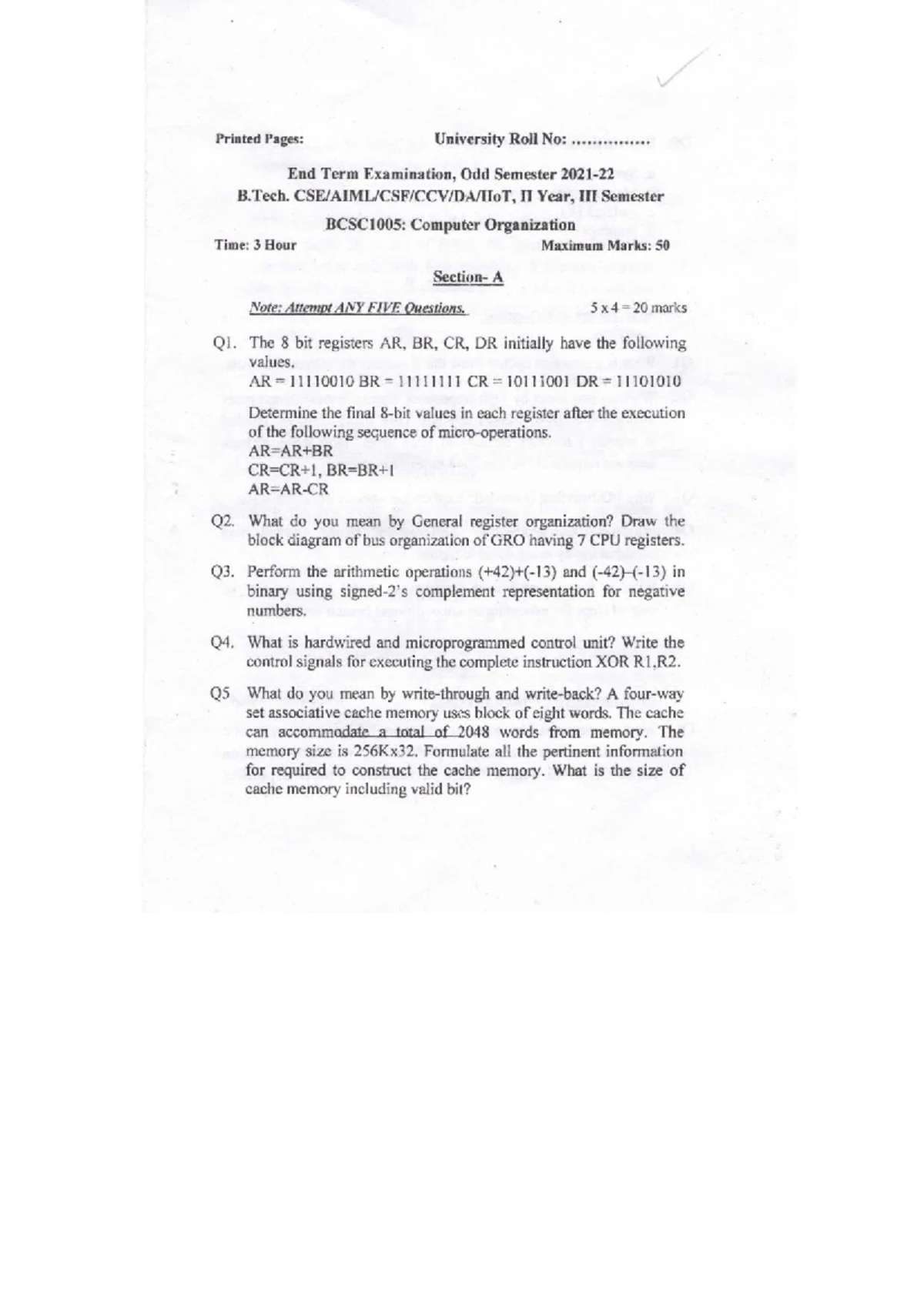 Assignment 3 - Computer Networks (BCSC) Questions and Solutions - Studocu