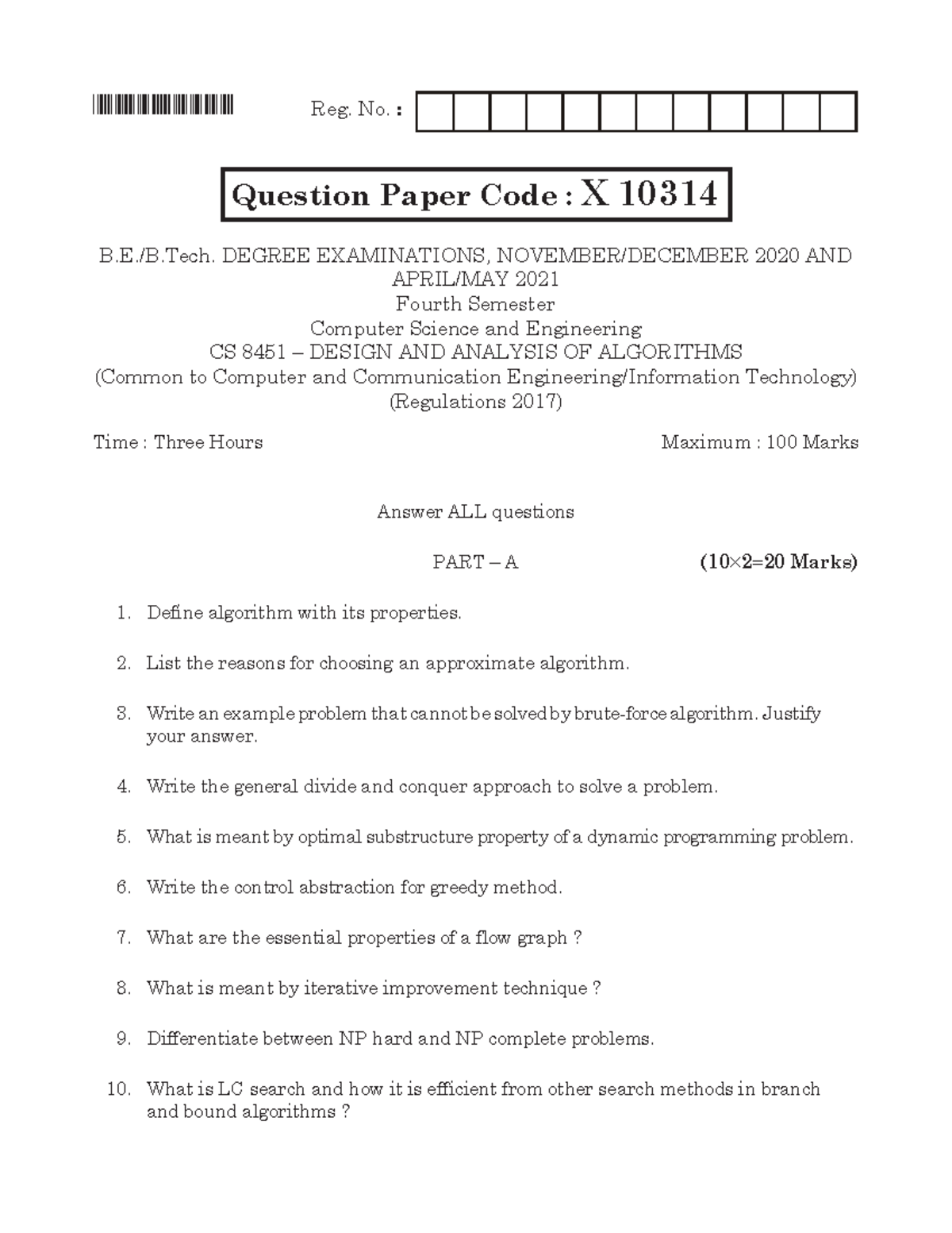 CSE-ND-2020-CS 8451-Design and Analysis of Algorithms-749335073-X10314 ...