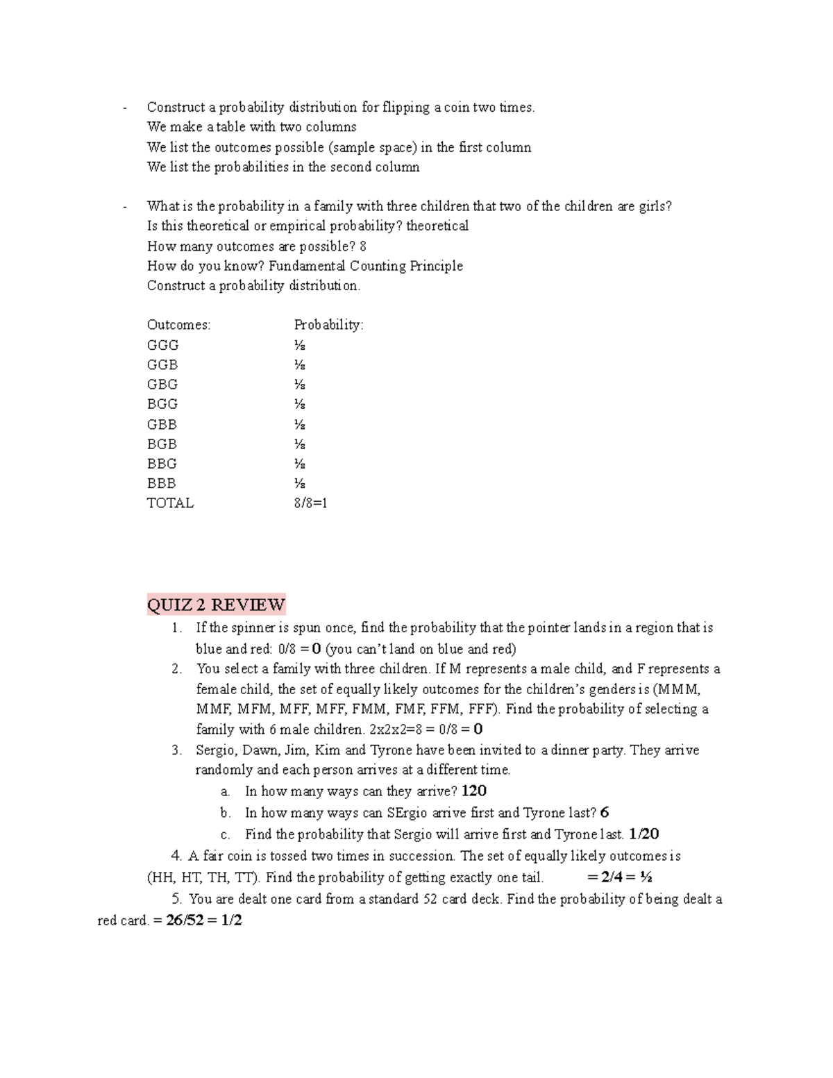 How Many Outcomes Are Possible With 4 Numbers