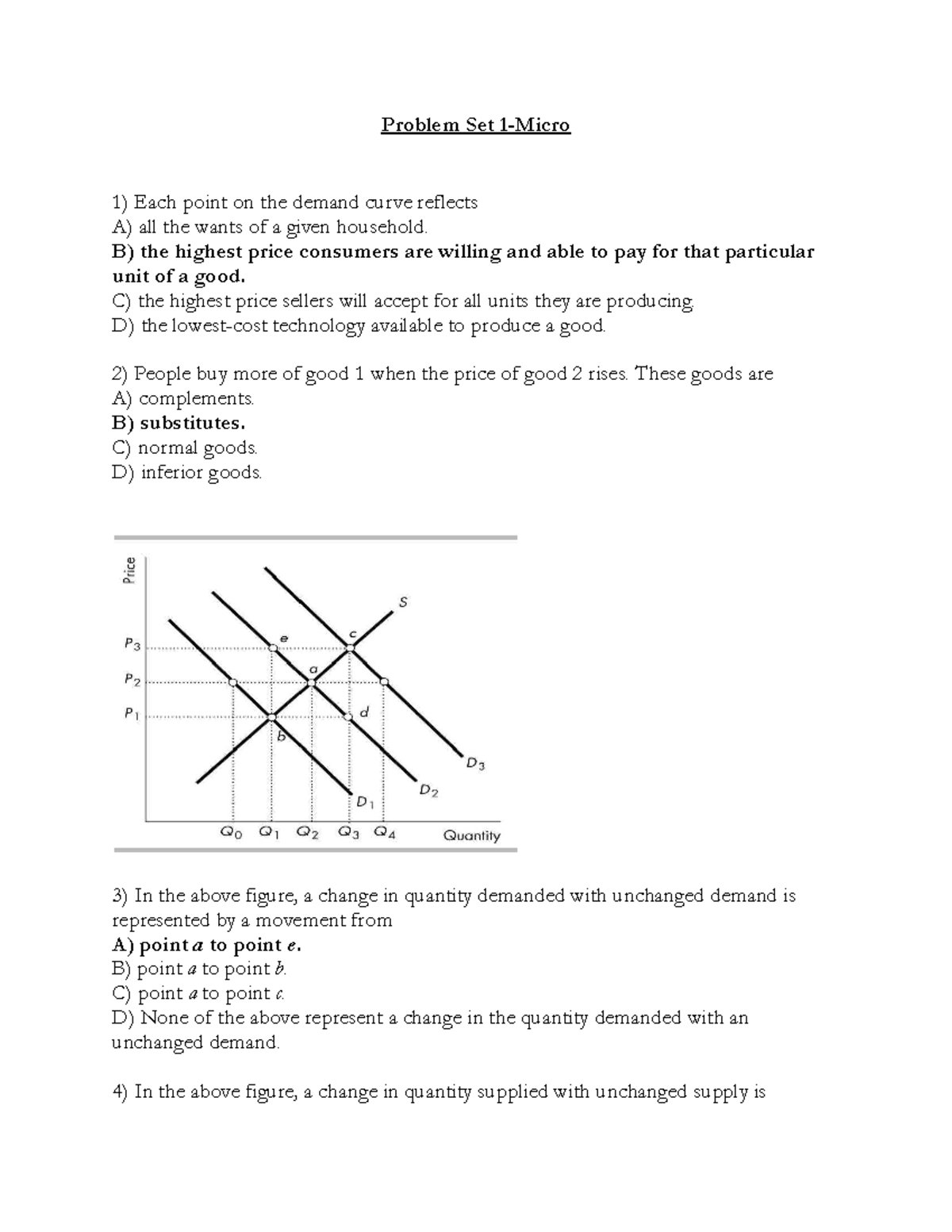 Problem Set 1 EPP - Lecture Notes on Demand & Supply Concepts - Studocu