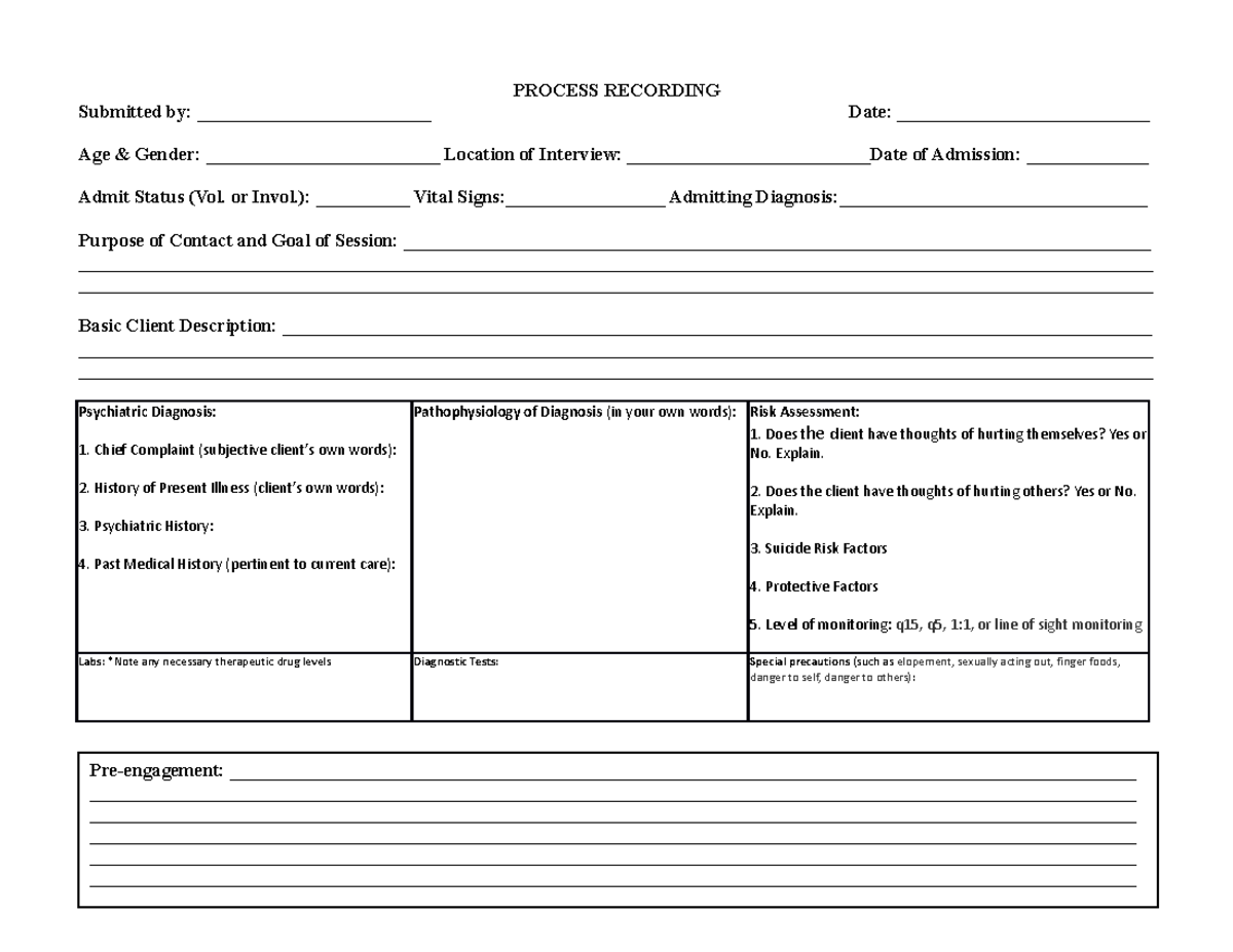 Process-Recording - PROCESS RECORDING Submitted by ...