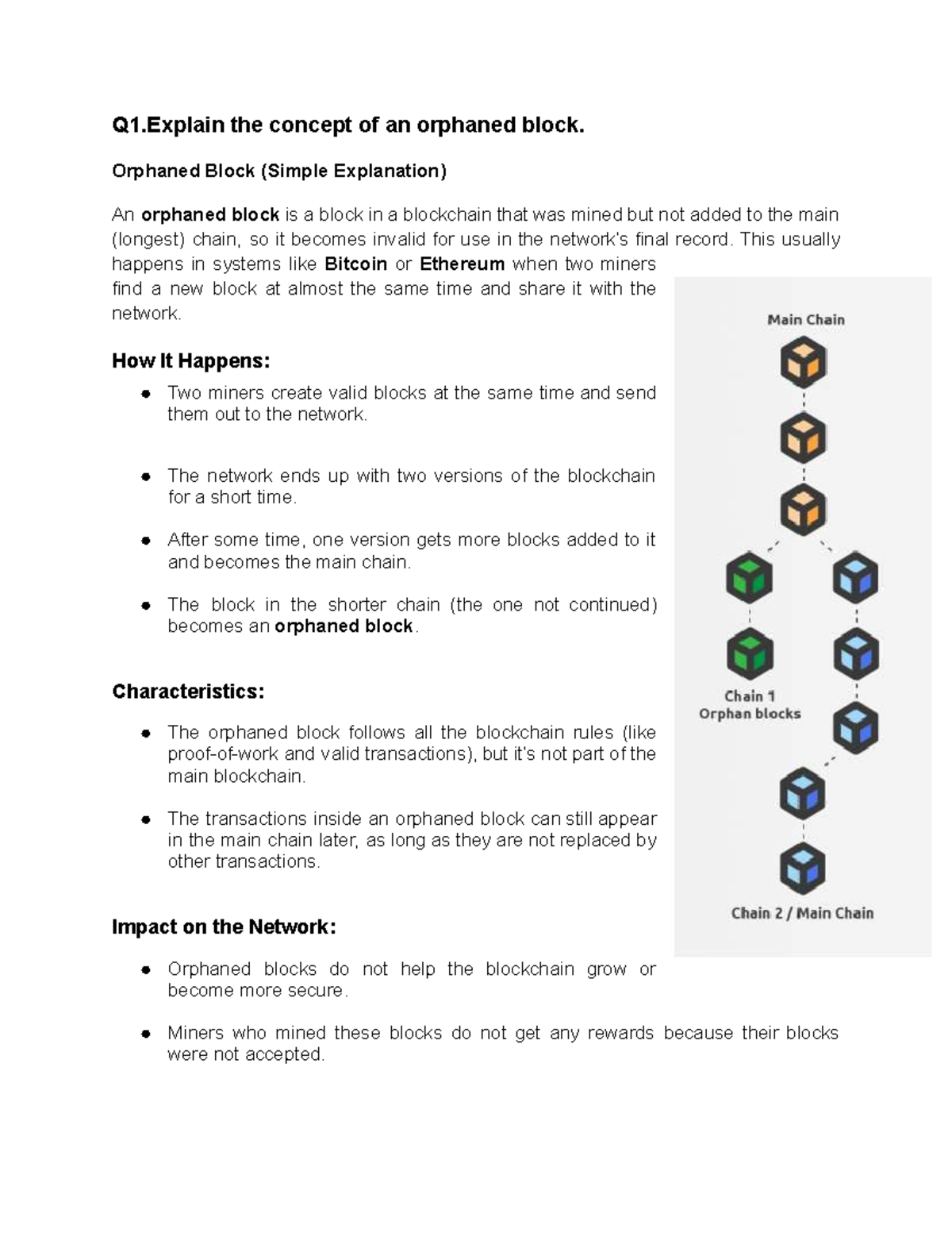 Blockchain PYQ Solutions: Orphaned Blocks, Mining Pools & Smart Contracts -  Studocu