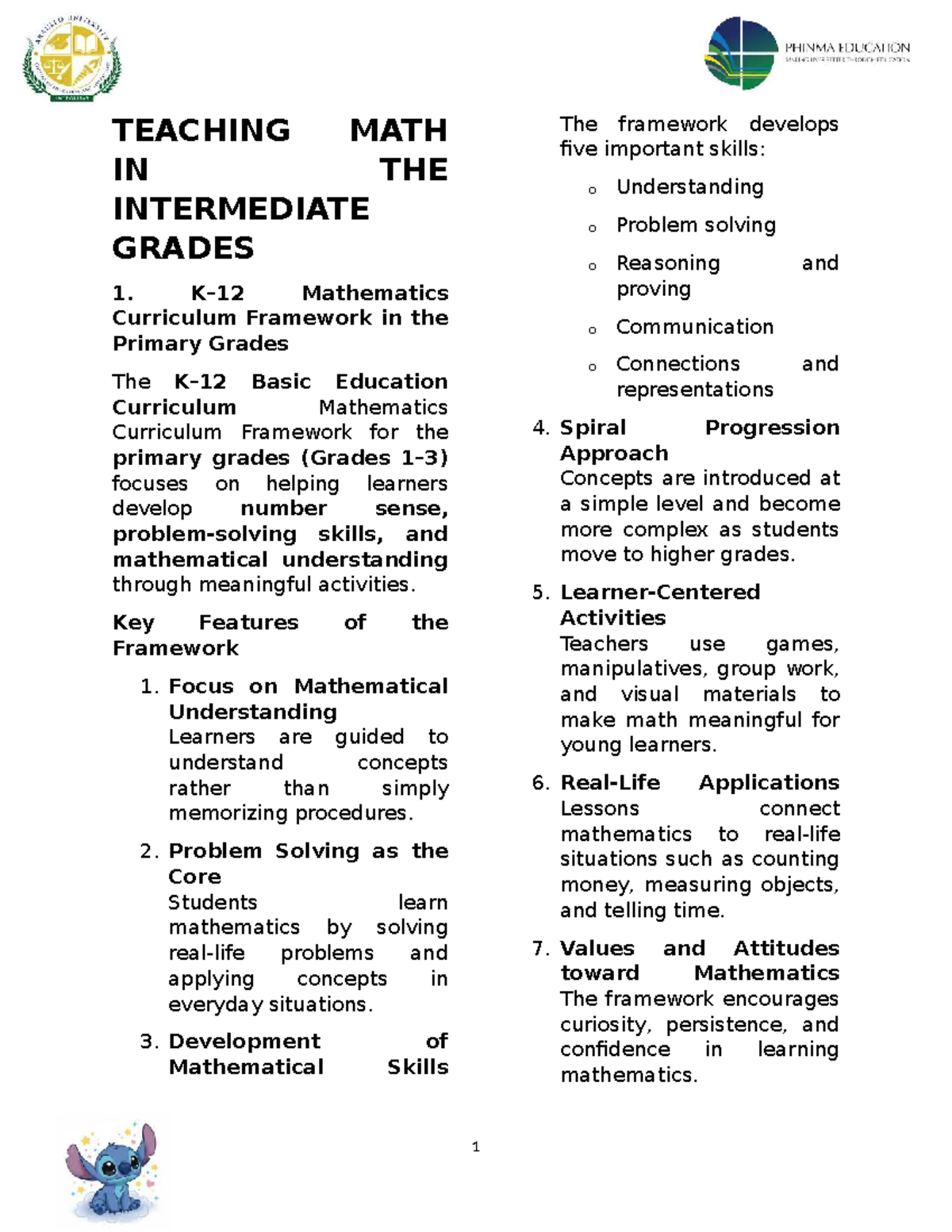 TEACHING MATH IN THE INTERMEDIATE GRADES: A Comprehensive Framework ...