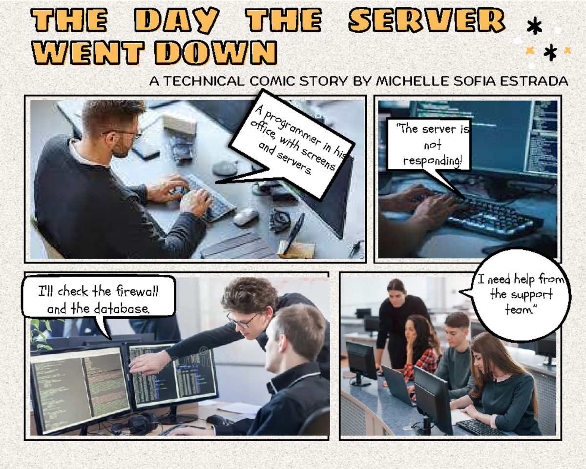 Technical Comic Story: The Day the Server Went Down - Studocu