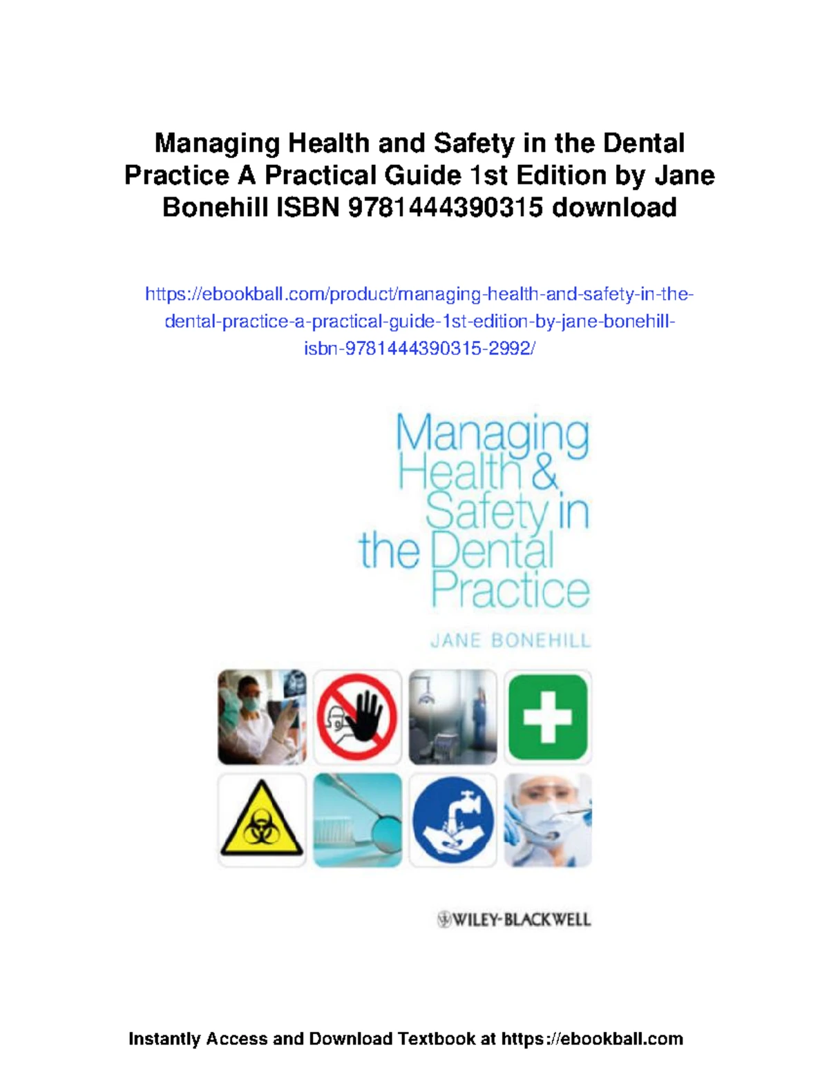 Managing health and safety in dental practice: A practical guide (10177 ...