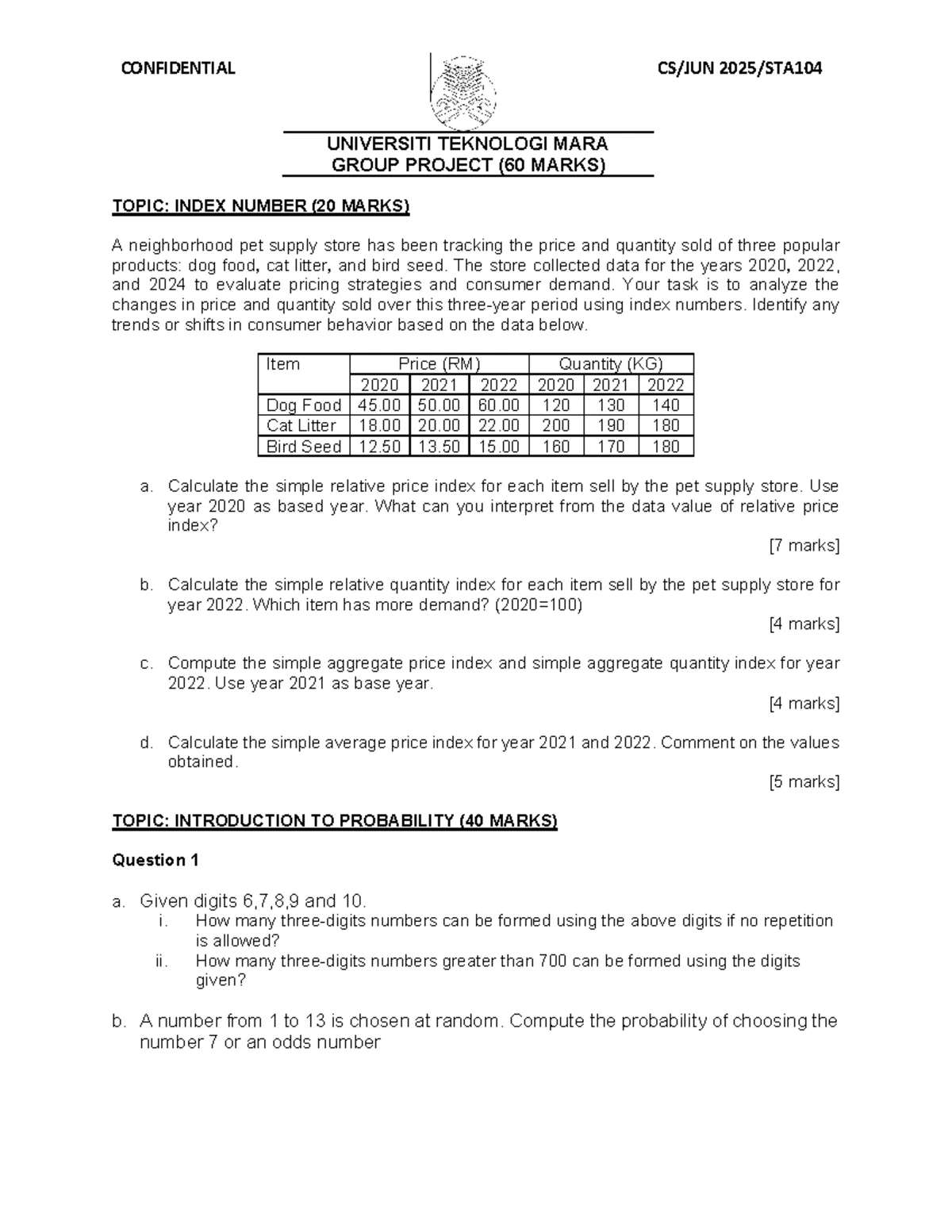 STA104 TUTORIAL ANSWER SCHEME: CGPA & Income Analysis - Studocu
