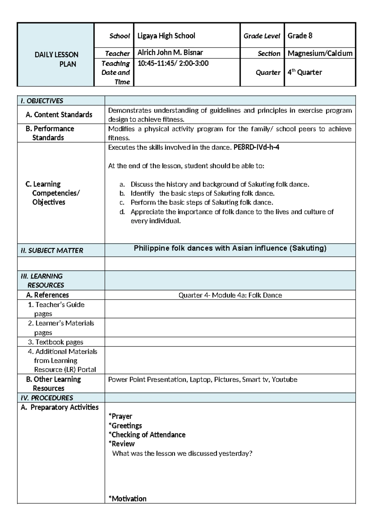 Health 10 Q4 Mod 2: Crafting Your Personal Health Career Plan - Studocu