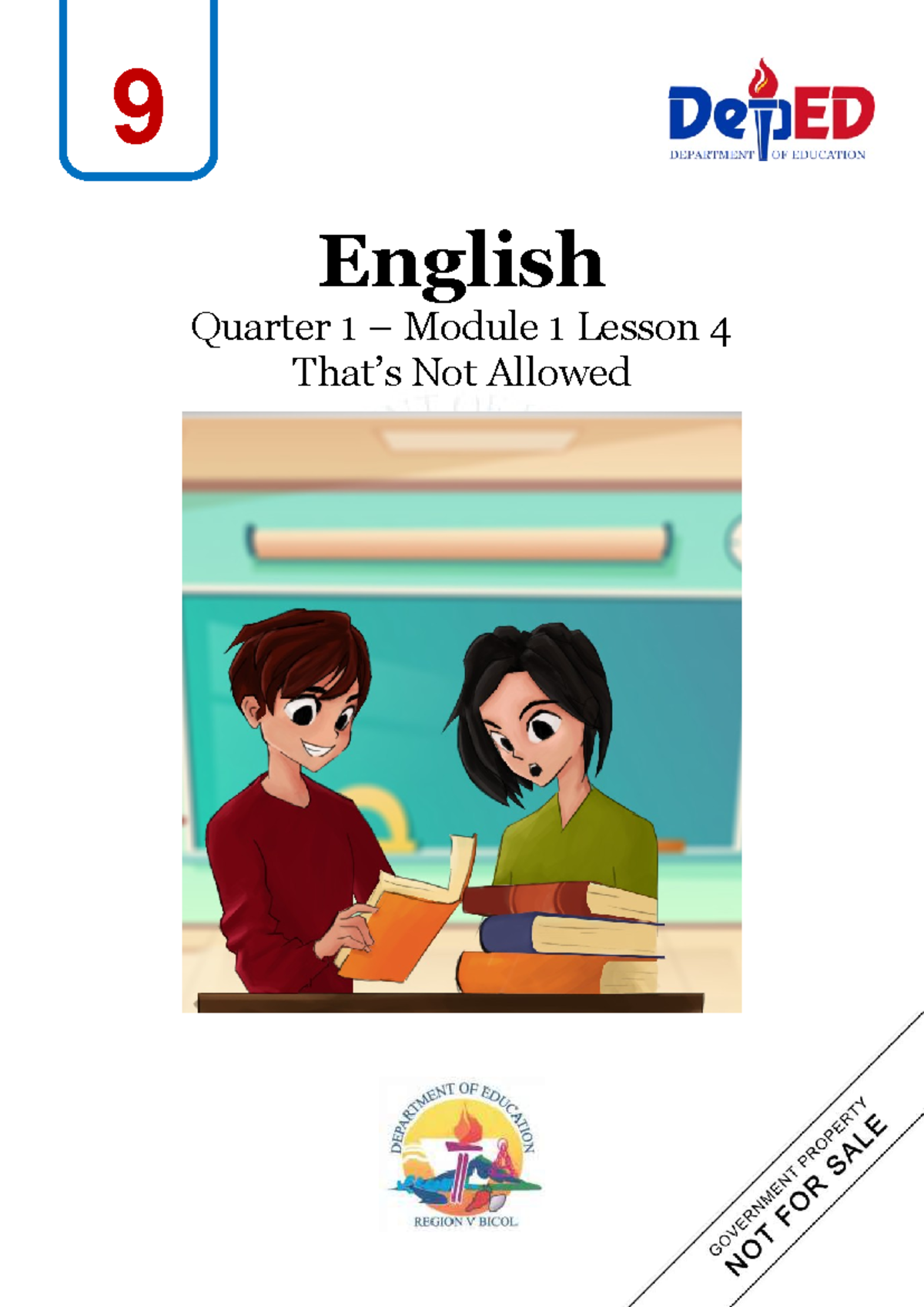 Module 1Lesson 4 - English Quarter 1 – Module 1 Lesson 4 That’s Not ...