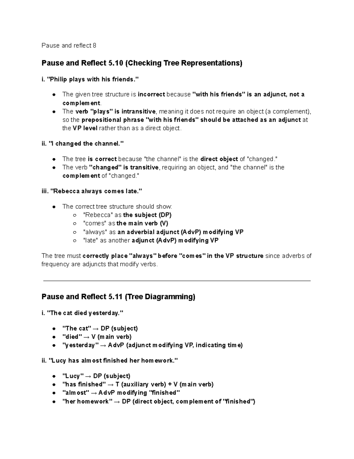 Pause and Reflect 5: Understanding Tree Structures and Diagramming ...