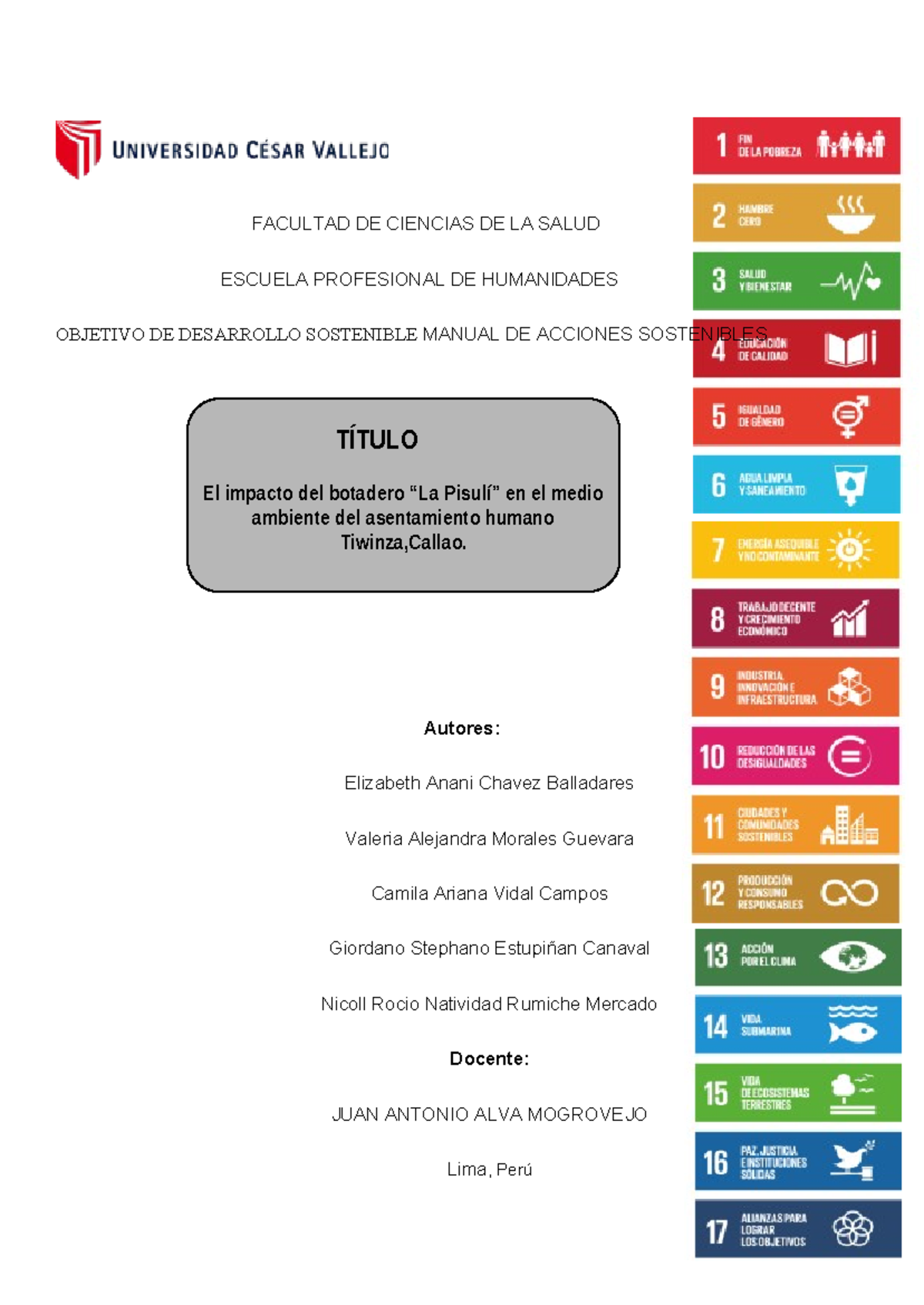 Manual de acciones sostenibles ODS3 - FACULTAD DE CIENCIAS DE LA SALUD ...