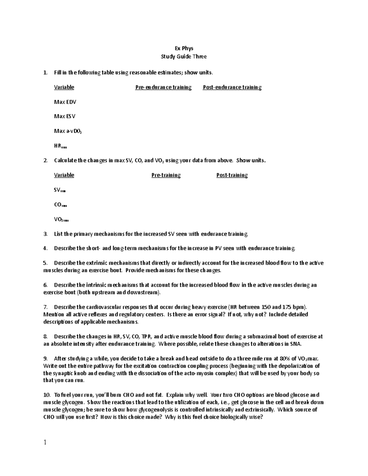 Ex Phys Final Exam Study Guide: Key Concepts & Mechanisms - Studocu