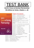 Test Bank for Karch's Focus on Nursing Pharmacology 9th Ed. - Tucker, Ch 1-59