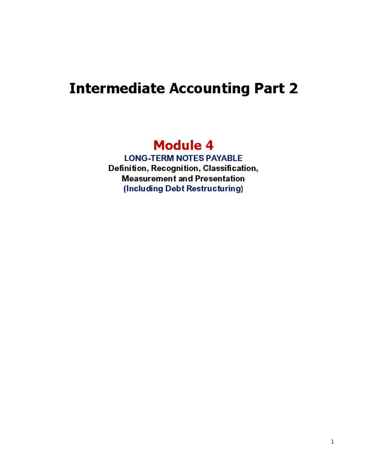 Module-4- Notes- Payable-Including-Debt-Restructuring- Students ...