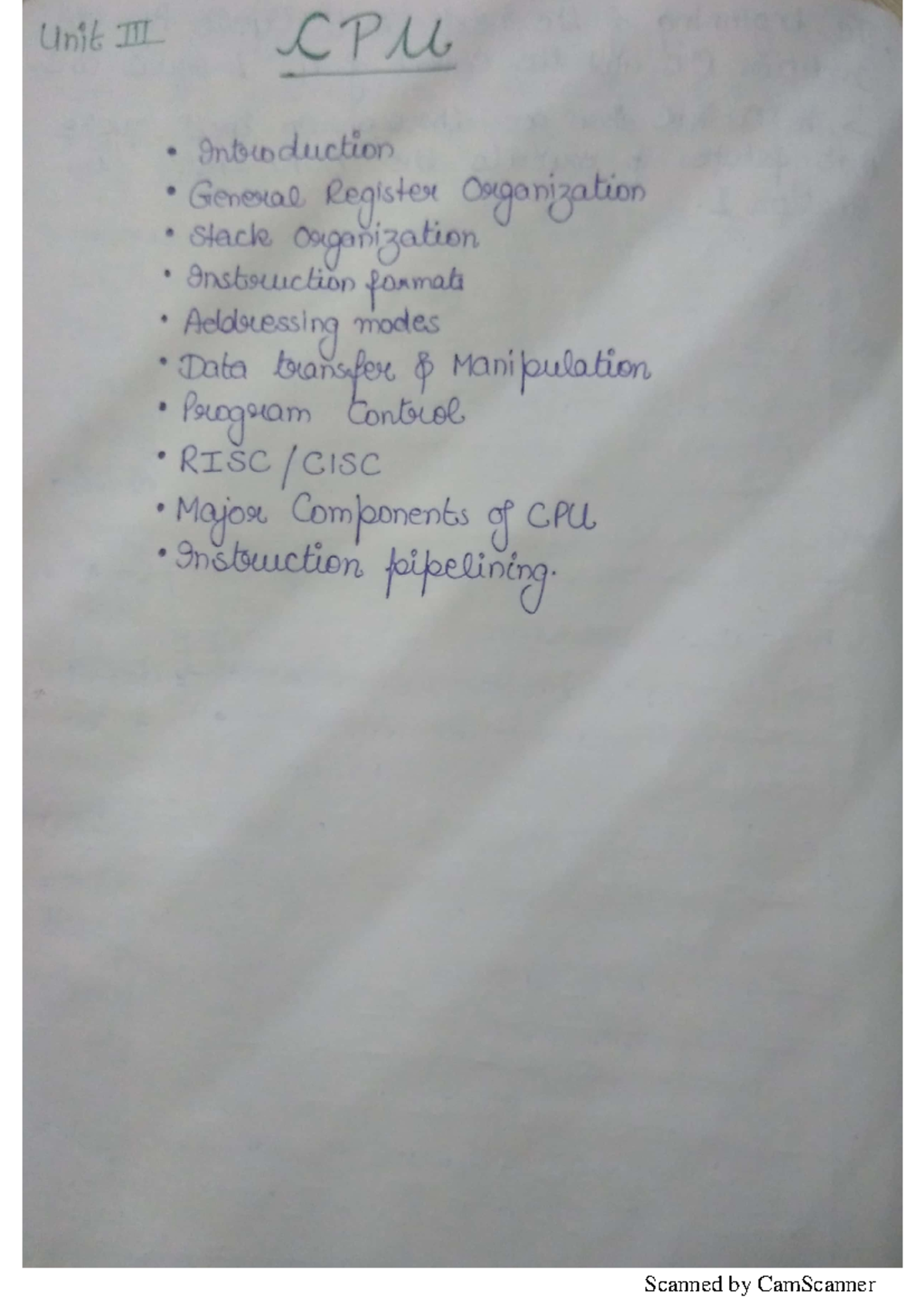 UNIT 3 COD - COD LECTURE NOTE OF CHAPTER 3 - Studocu