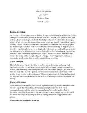 Project Three - Project Three Joni Barlow Professor Sharp October 27 ...
