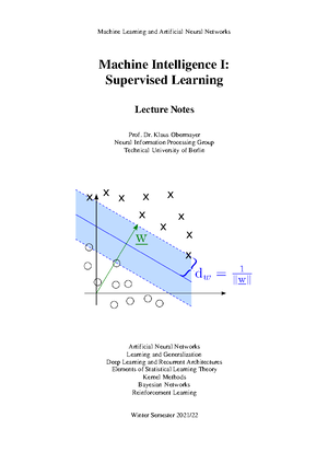 Machine Intelligence 1: Tutorial Notes 01 - Intro to Learning Paradigms ...