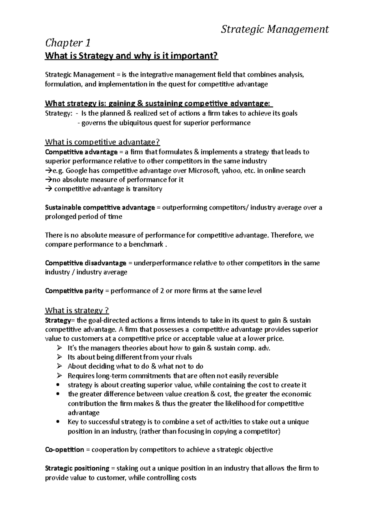 Strategic Management 101: Understanding Strategy and Competitive ...