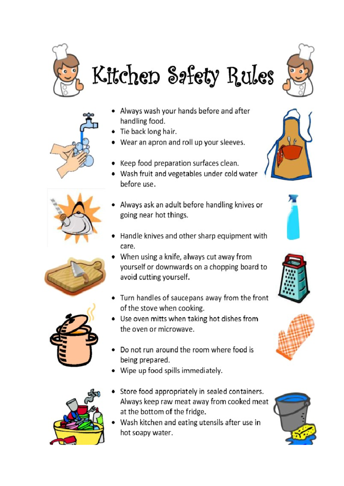 Kitchen Safety Rules: Essential Guidelines for Food Prep - Studocu