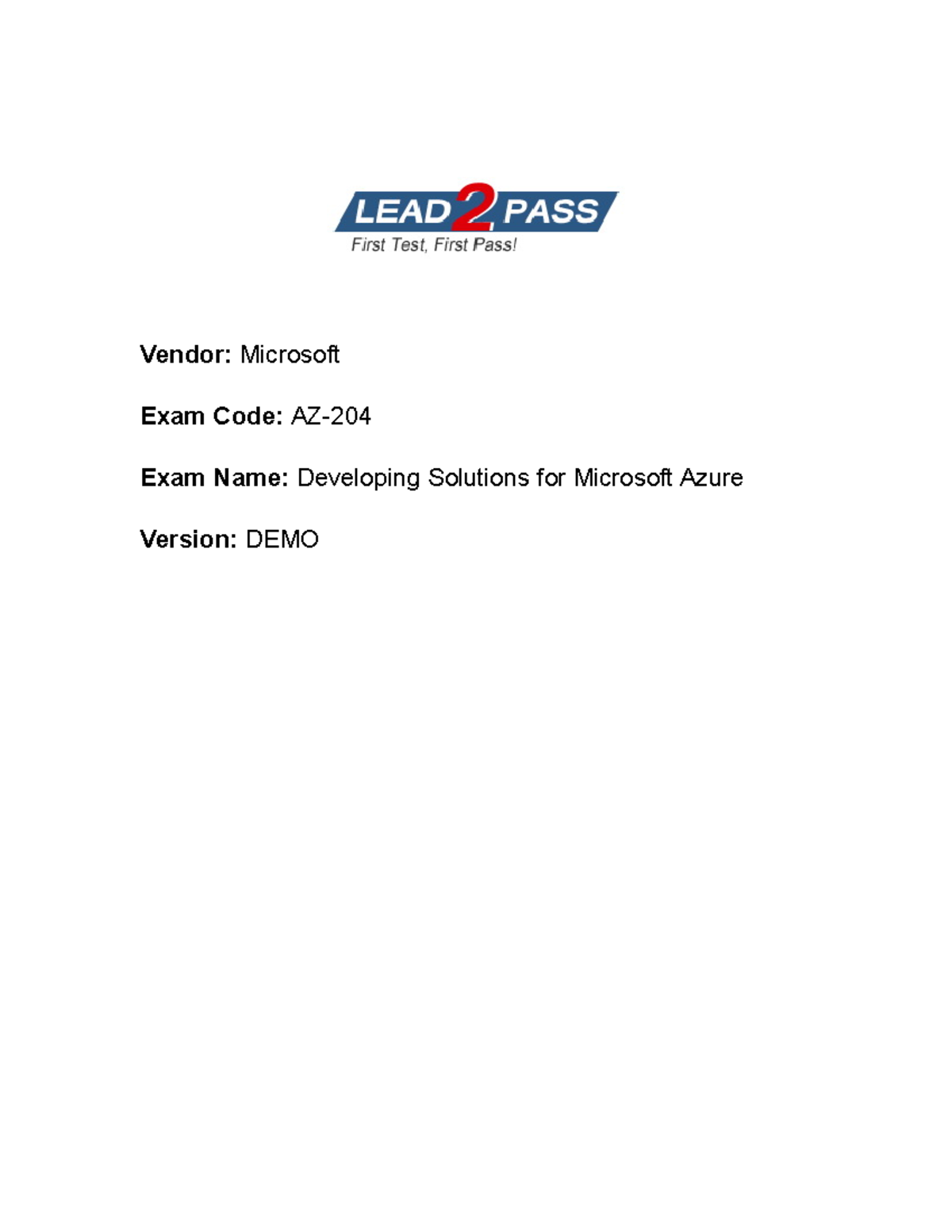 AZ-204 Final Exam Study Guide: Developing Solutions for Microsoft Azure ...