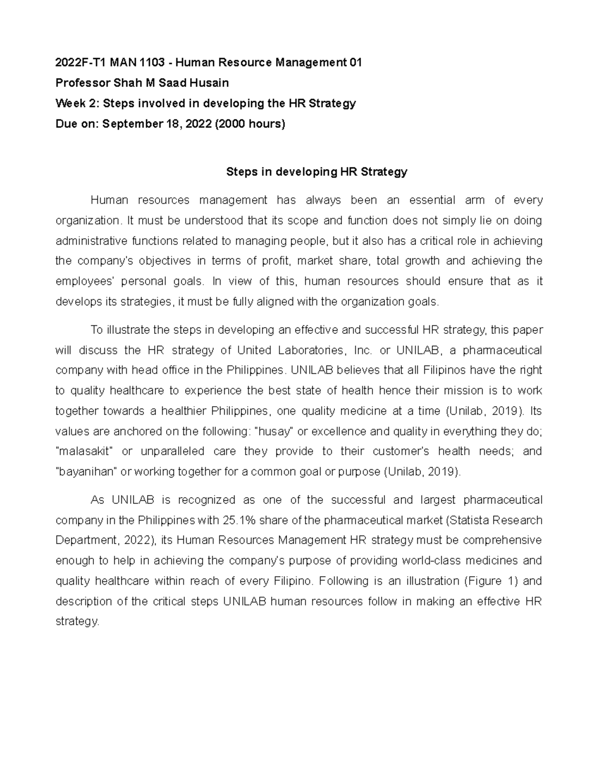 Human Resource Management Case Studies - 2022F-T1 MAN 1103 - Human ...