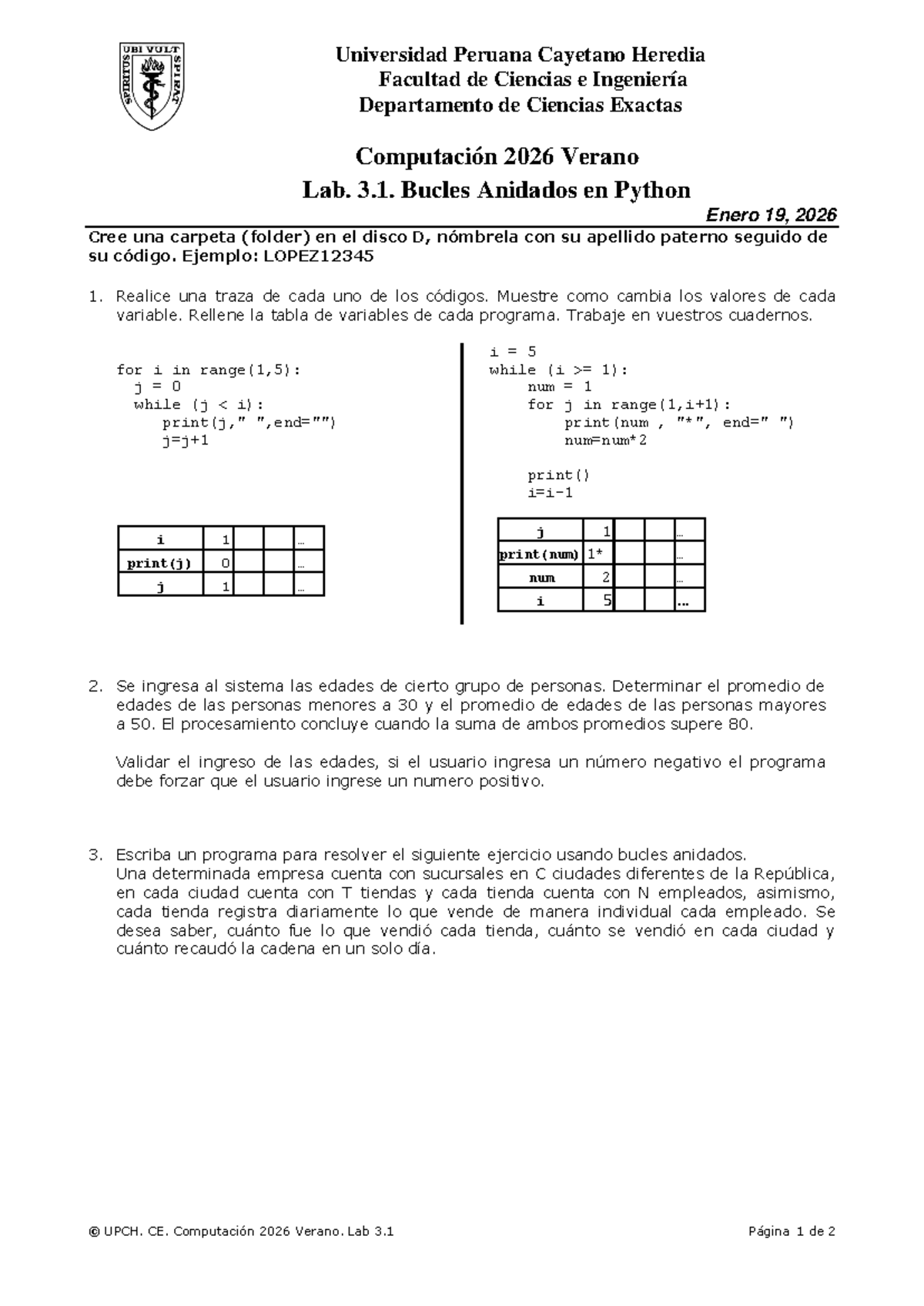 Lab 3.1 - Bucles Anidados en Python - UPCH CE Computación 2026 Verano ...