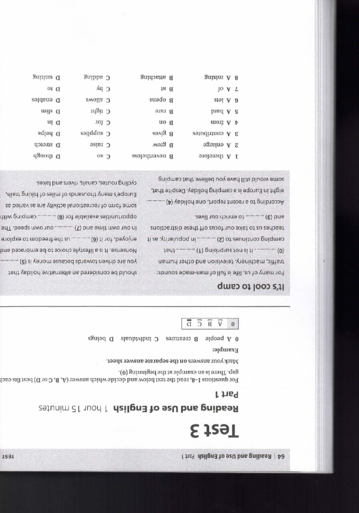 Test 3 - Reading and Use of English Practice Exam Notes - Studocu