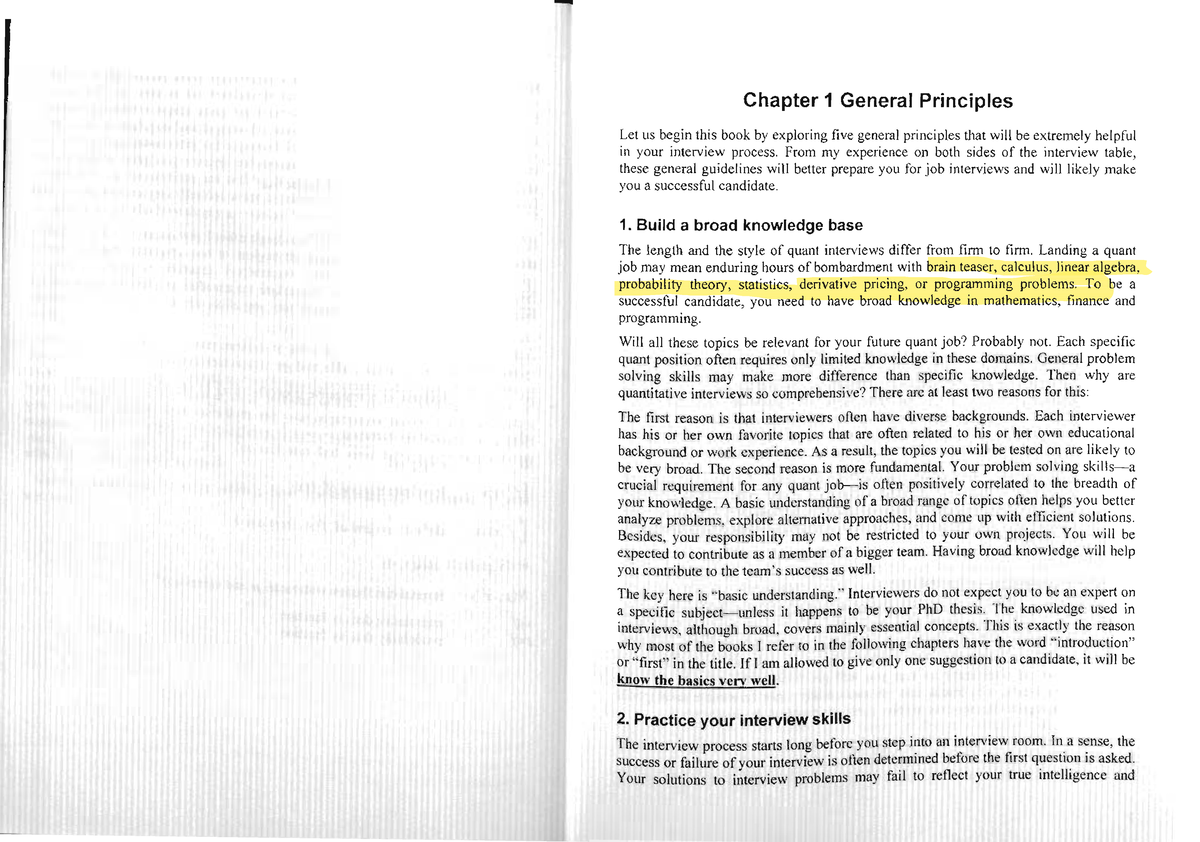 A Practical Guide to Quant Interviews: Key Insights and Strategies for ...