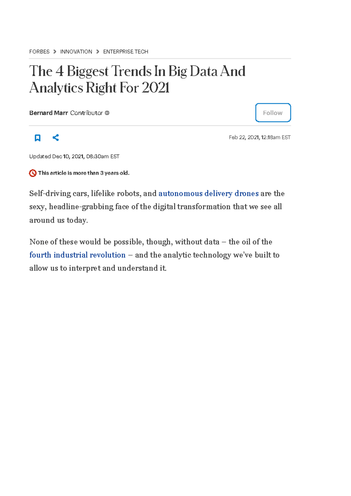 Big Data & Analytics Trends for 2021: Key Insights and Innovations ...