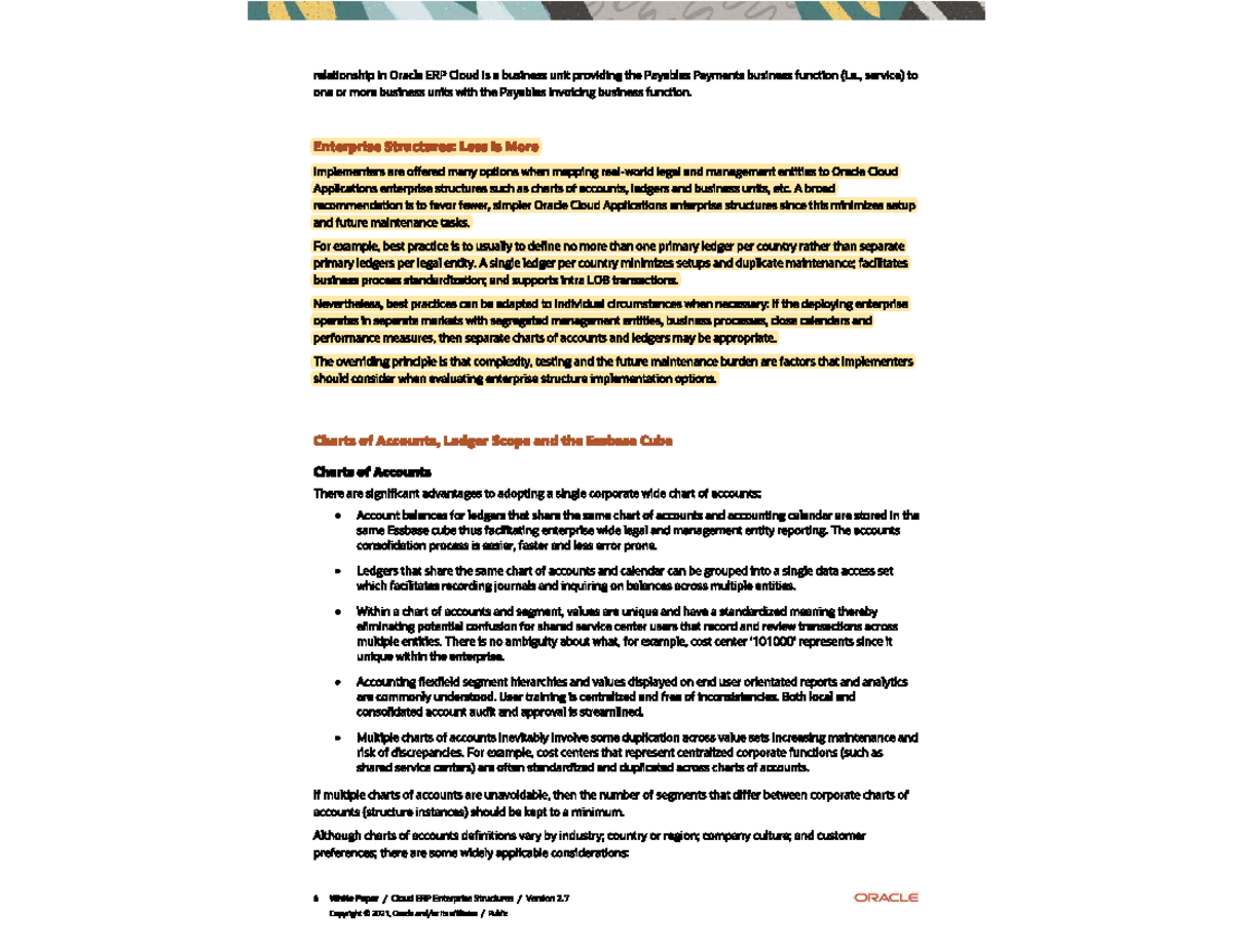 COA Review in Oracle ERP Cloud: Best Practices for Enterprise ...