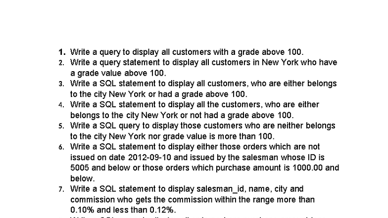 SQL Queries on Operators, Wildcards, LIKE, and Aggregate Functions ...