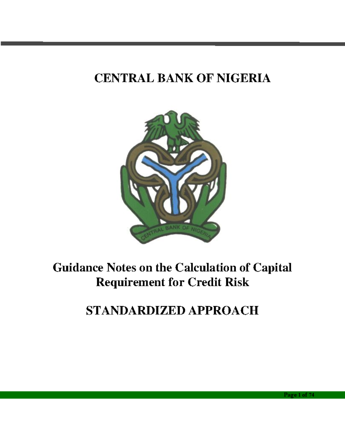 Revised Guidance Notes on Credit Risk under CBN Standards - Studocu