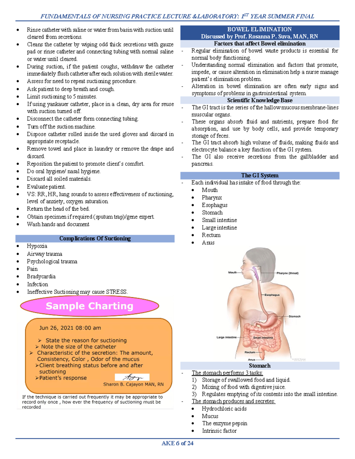 Complications of Suctioning: Key Concepts for Nursing Students (NUR 101 ...